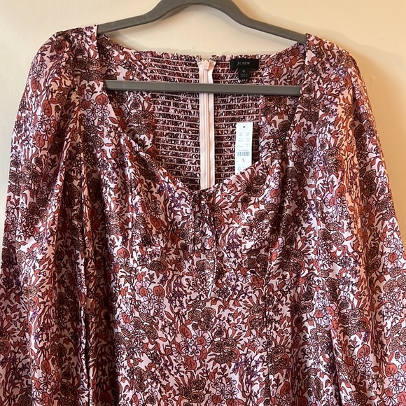 J.Crew Sweetheart Long-Sleeve Midi Dress in Fête Floral - Picture 13 of 16